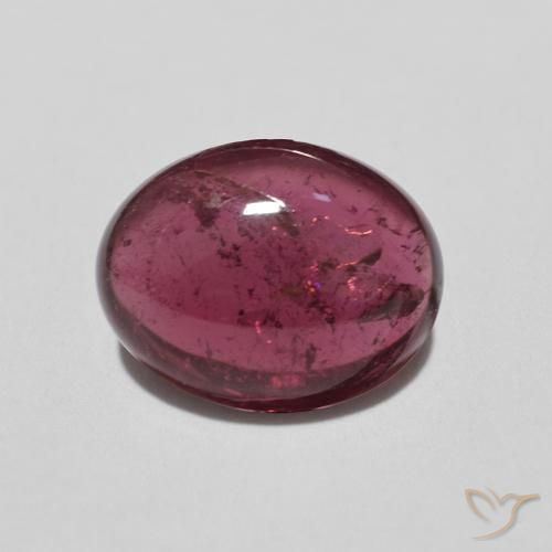 2.77ct Natürlicher Himbeerrot Turmalin, Oval, Transparent