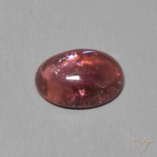 9,17 ctw natürlicher Mittelrot Turmalin, Oval, Transparent