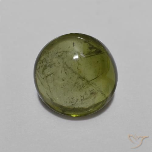 1.53ct Natürlicher Waldgrün Turmalin, Runden, Transparent