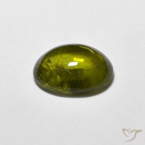 9,17 ctw natürlicher tiefgrün Turmalin, Oval, Transparent