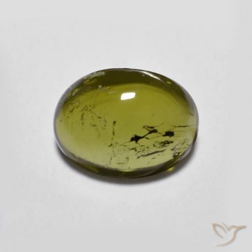 1.82ct Natürlicher Warmes Grün Turmalin, Oval, Transparent