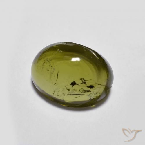 9,17 ctw natürlicher Warmes Grün Turmalin, Oval, Transparent