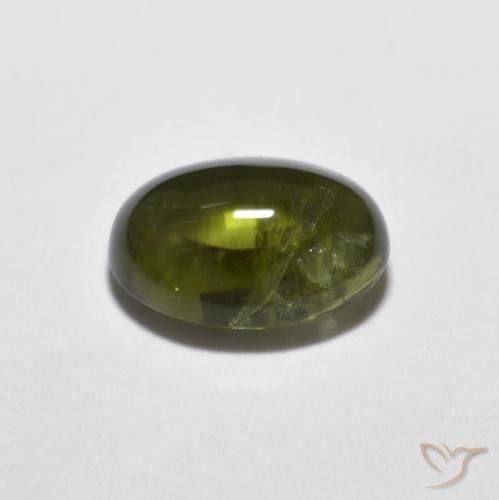 9,17 ctw natürlicher tiefgrün Turmalin, Oval, Transparent