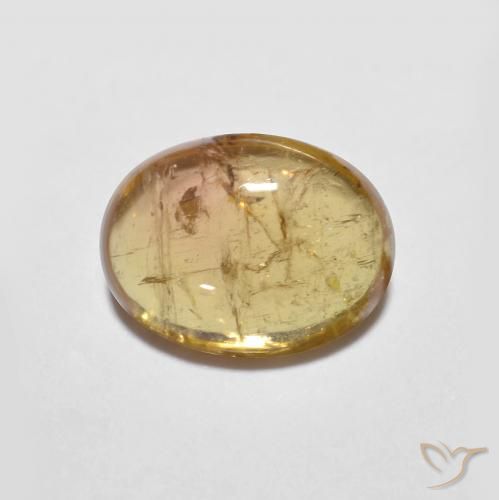 1.50ct Natürlicher gold-braun Turmalin, Oval, Transparent