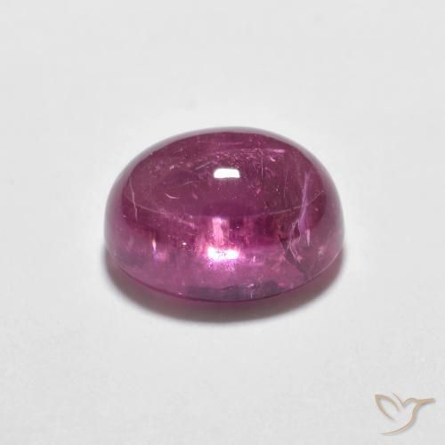 9,17 ctw natürlicher tiefrosa Turmalin, Oval, Transparent