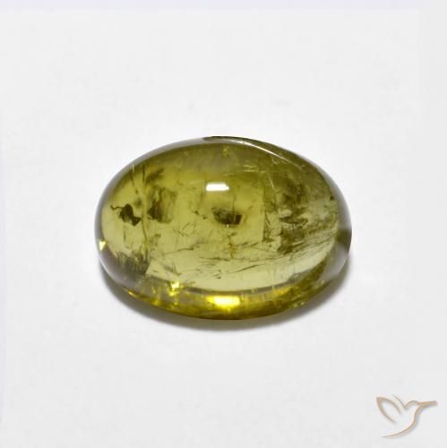 1.56ct Natürlicher Medium-Dark Gold Turmalin, Oval, Transparent