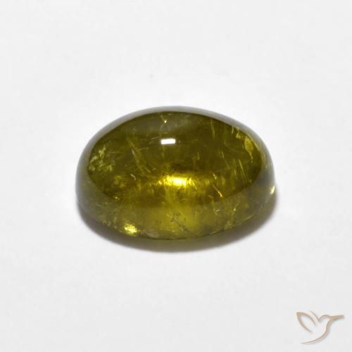 9,17 ctw natürlicher Medium-Dark Gold Turmalin, Oval, Transparent
