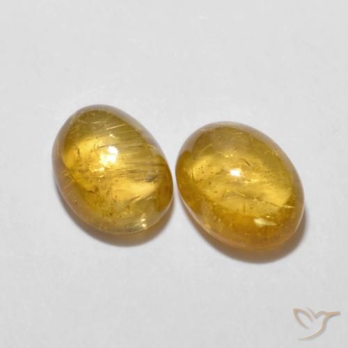 3.24 ct natürliche Dunkelgolden Turmalin-Edelsteine, Oval, Transparent