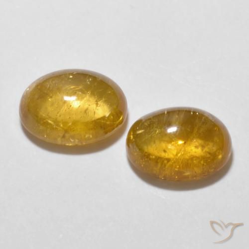3.24 ct natürliche Dunkelgolden Turmalin-Edelsteine, Oval, Transparent