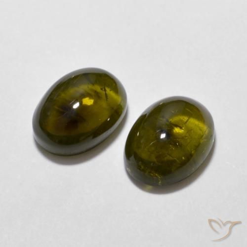 3.03 ct natürliche Tiefes Goldbraun Turmalin-Edelsteine, Oval, Transparent