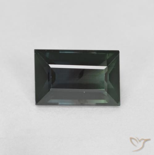 1.22ct Natürlicher Mittelgrün Turmalin, Baguette, VS
