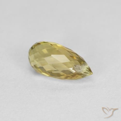0.80ct Natürlicher Erdiges Gold Turmalin, Briolette, VS