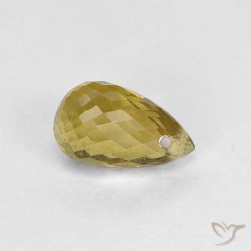 9,17 ctw natürlicher Erdiges Gold Turmalin, Briolette, VS