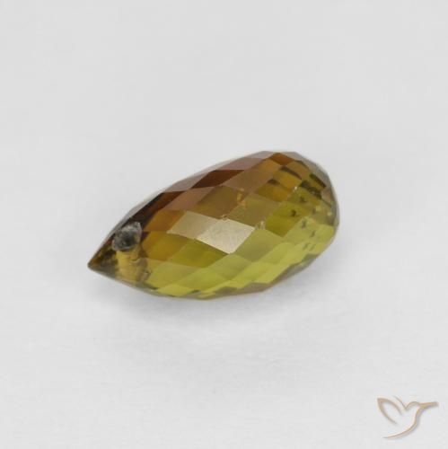 0.80ct Natürlicher Warmes Braun Turmalin, Briolette, VS-SI