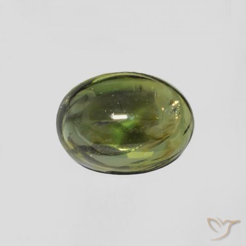 1.31ct Natürlicher bräunlich-grün Turmalin, Oval, Transparent