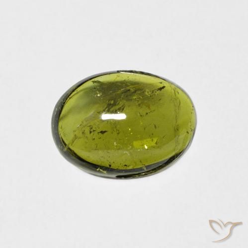 1.23ct Natürlicher gelblich-grün Turmalin, Oval, Transparent, Photo A