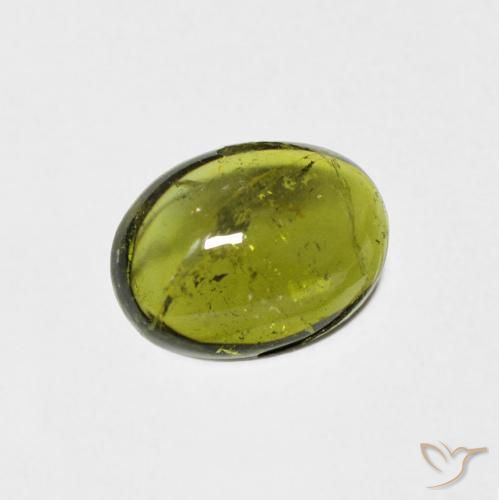 9,17 ctw natürlicher gelblich-grün Turmalin, Oval, Transparent