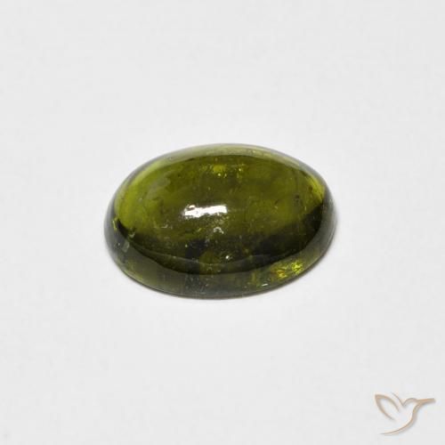 9,17 ctw natürlicher gelblich-grün Turmalin, Oval, Transparent