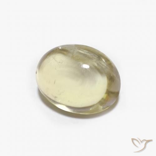 9,17 ctw natürlicher Blasses Gelb Turmalin, Oval, Transparent