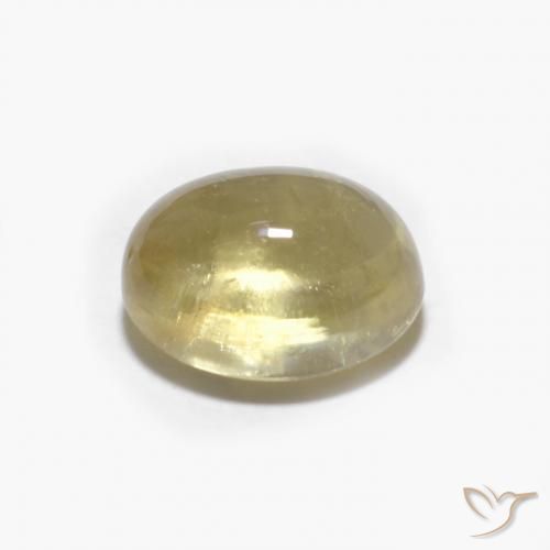 9,17 ctw natürlicher Blasses Gelb Turmalin, Oval, Transparent