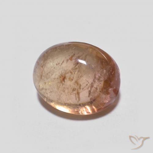 9,17 ctw natürlicher Light Grapefruit Pink Turmalin, Oval, Transparent