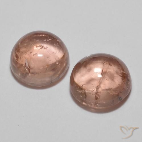 2.23ctw Natürlicher hellrosa Turmalin, Runden, Transparent