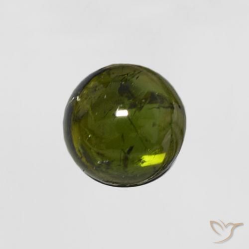0.69ct Natürlicher tiefgrün Turmalin, Runden, Transparent