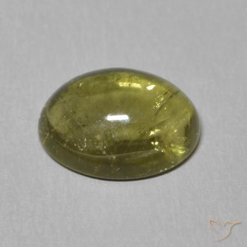 9,17 ctw natürlicher Mittelgrün Turmalin, Oval, Transparent