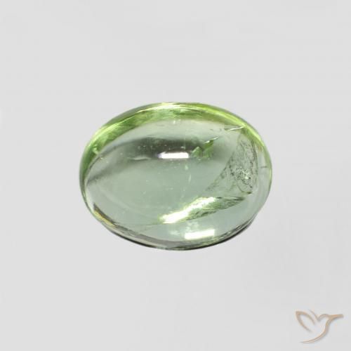 1.44ct Natürlicher Warmes Grün Turmalin, Oval, Transparent