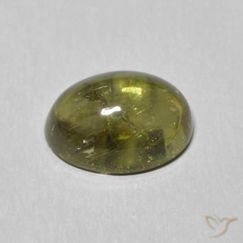 9,17 ctw natürlicher Mittelgrün Turmalin, Oval, Transparent