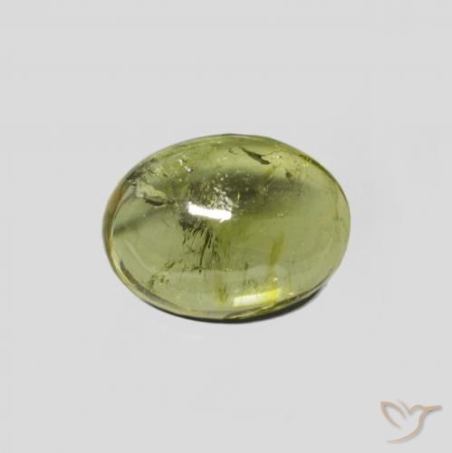 1.52ct Natürlicher gelblich-grün Turmalin, Oval, Transparent