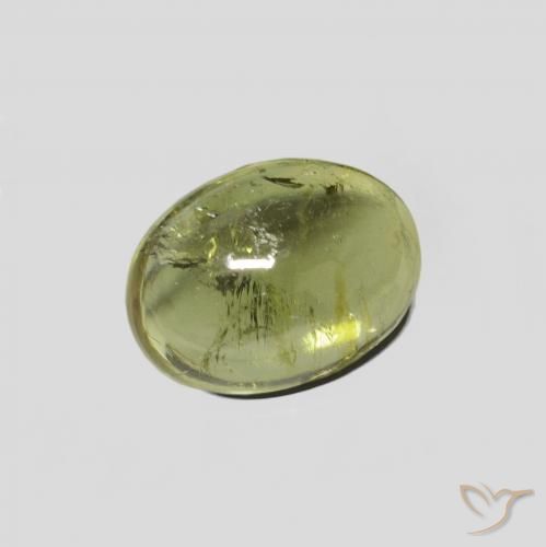 9,17 ctw natürlicher gelblich-grün Turmalin, Oval, Transparent