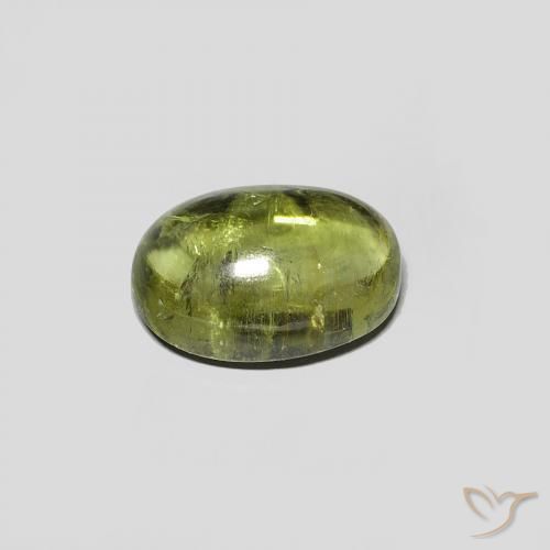 9,17 ctw natürlicher gelblich-grün Turmalin, Oval, Transparent
