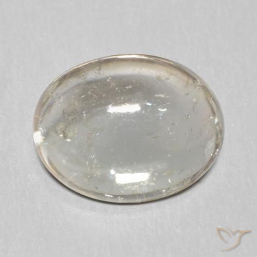 2.98ct Natürlicher Sehr helles Grau Turmalin, Oval, Transparent