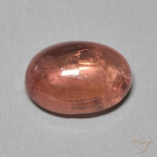 9,17 ctw natürlicher Mittelrot Turmalin, Oval, Transparent