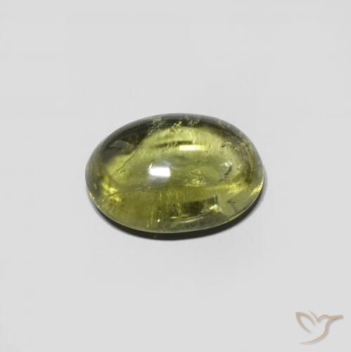 9,17 ctw natürlicher Warmes Erdgrün Turmalin, Oval, Transparent