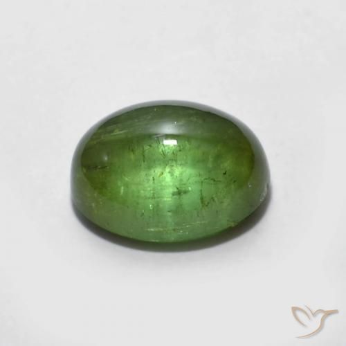 9,17 ctw natürlicher Mittelgrün Turmalin, Oval, Transparent