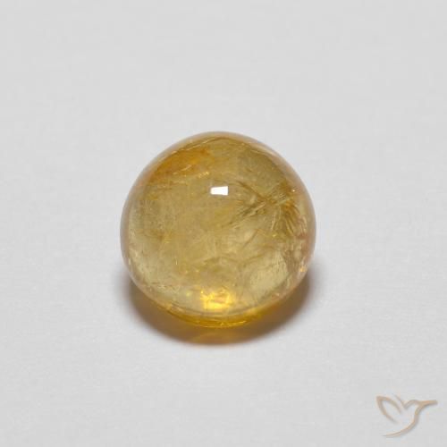 0.94ct Natürlicher Tiefes Goldorange Turmalin, Runden, Transparent