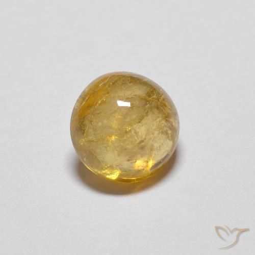 9,17 ctw natürlicher Tiefes Goldorange Turmalin, Runden, Transparent