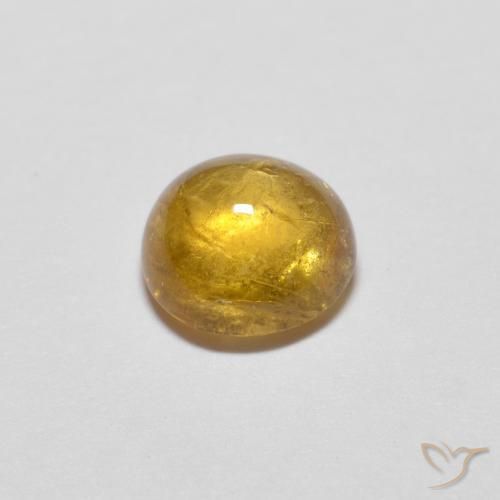 9,17 ctw natürlicher Tiefes Goldorange Turmalin, Runden, Transparent