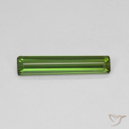 1.24ct Natürlicher tiefgrün Turmalin, Smaragdschliff, VVS-VS