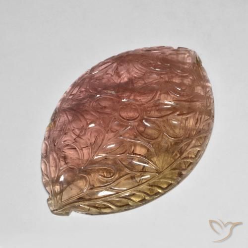 106.71ct Natürlicher orange-rosa Turmalin, Fantasie, Transparent