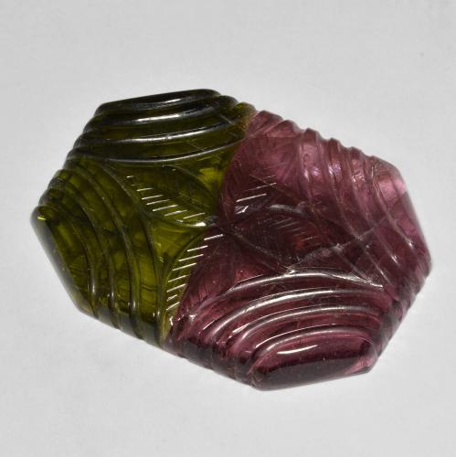 46.32ct Natürlicher Mehrfarbig Turmalin, Smaragdschliff, Lichtdurchlässig