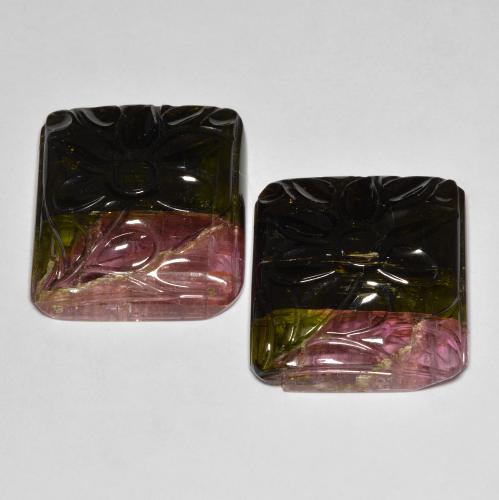 62.21 ct natürliche Mehrfarbig Turmalin-Edelsteine, Fantasie, Lichtdurchlässig