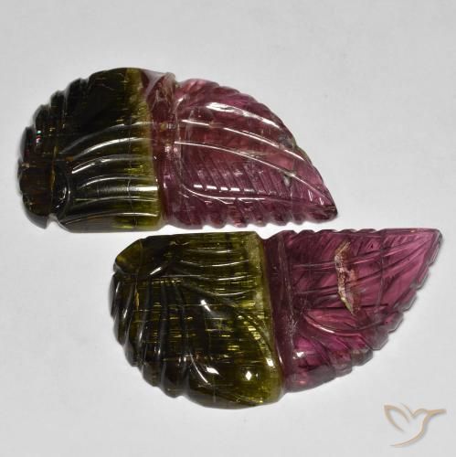 82.79 ct natürliche Zweifarbig Turmalin-Edelsteine, Fantasie, Lichtdurchlässig