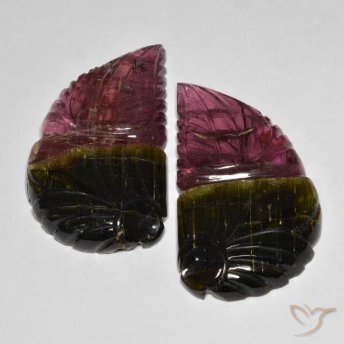 82.79 ct natürliche Zweifarbig Turmalin-Edelsteine, Fantasie, Lichtdurchlässig