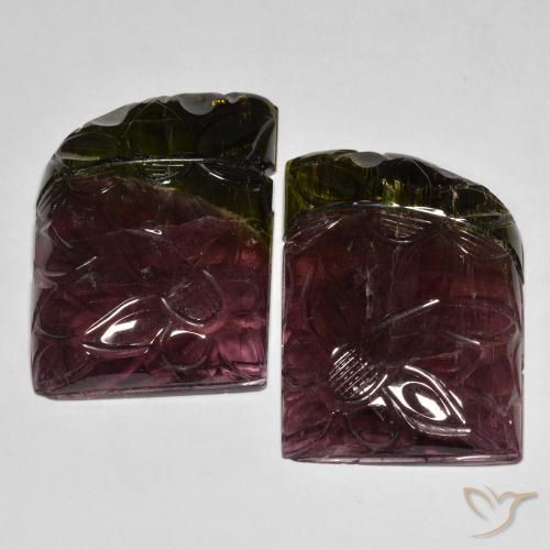 89.72 ct natürliche Zweifarbig Turmalin-Edelsteine, Fantasie, Lichtdurchlässig