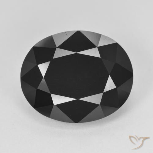 13.62ct Natürlicher Schörl Turmalin, Oval, Lichtundurchlässig