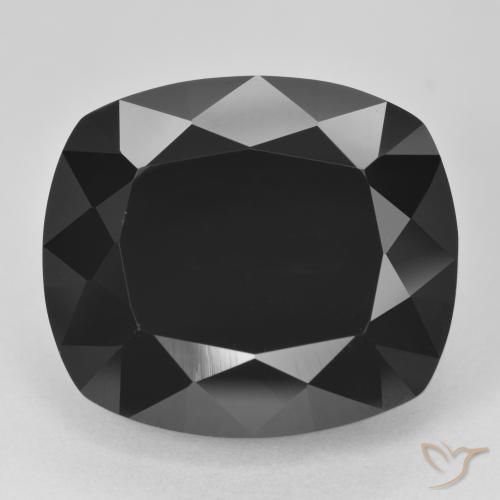 28.84ct Natürlicher Schörl Turmalin, Kissen, Lichtundurchlässig