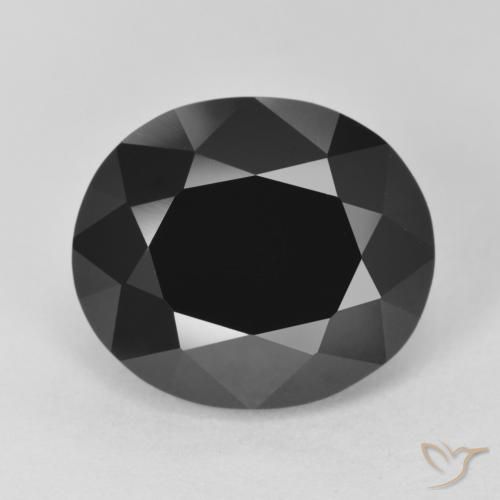 8.56ct Natürlicher Schörl Turmalin, Oval, Lichtundurchlässig